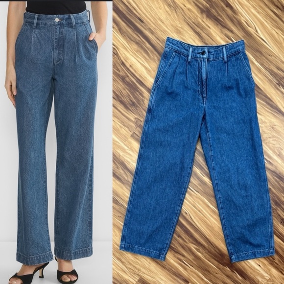 Aritzia The 90’s Sp Soft Pleated Wide Leg Jeans - Picture 1 of 7